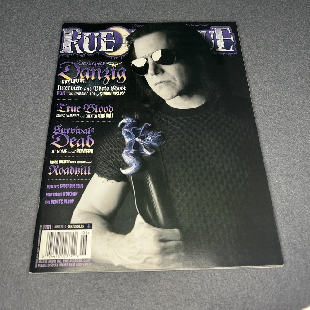 Rue Morgue #101 VG‎ Danzig True Blood Survival Of The Dead Roadkill Horror